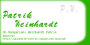 patrik weinhardt business card